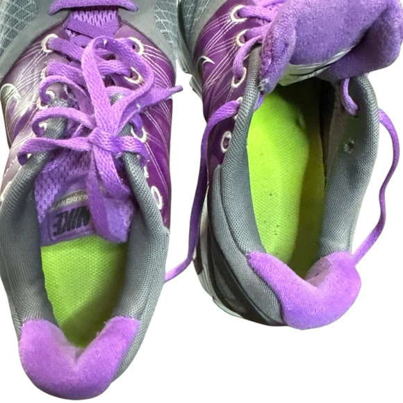 Nike Purple and Gray Athletic Shoes with Breathable Mesh - Picture 9 of 10